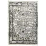300 x 200cm Persian Vintage Mashad Design Grey And Silver Rug
