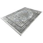 300 x 200cm Persian Vintage Mashad Design Grey And Silver Rug - Image 3