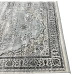 300 x 200cm Persian Vintage Mashad Design Grey And Silver Rug - Image 7