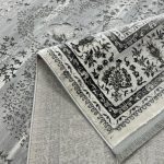 300 x 200cm Persian Vintage Mashad Design Grey And Silver Rug - Image 8