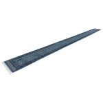 1000 x 80cm Blue Bukhara Design Extra Long Runner Rug - Image 2