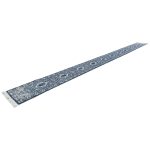1000 x 80cm Grey Persian Classic Style Extra Long Runner Rug - Image 2