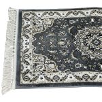 1000 x 80cm Grey Persian Isfahan Design Long Runner Rug