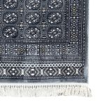 1000 x 80cm Grey Bukhara Design Extra Long Runner Rug - Image 7