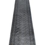 1000 x 80cm Grey Bukhara Design Extra Long Runner Rug - Image 3