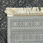1000 x 80cm Grey Bukhara Design Extra Long Runner Rug - Image 9
