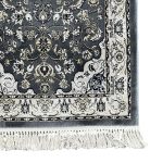1000 x 80cm Grey Persian Floral Medallion Runner Rug