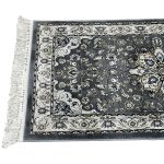 1000 x 80cm Grey Persian Floral Medallion Runner Rug - Image 6