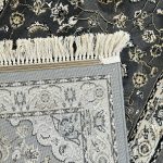 1000 x 80cm Grey Persian Floral Medallion Runner Rug