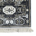 Decorative Charcoal Medallion Runner Rug