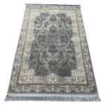150 × 100cm Low-Contrast Grey Persian Floral Rug - Image 2