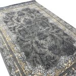 150 × 100cm Low-Contrast Grey Persian Floral Rug - Image 4