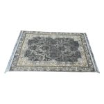 150 × 100cm Low-Contrast Grey Persian Floral Rug - Image 5