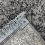 150 × 100cm Low-Contrast Grey Persian Floral Rug - Image 7