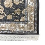 150 × 100cm Regal Bloom Grey & Ivory Traditional Rug