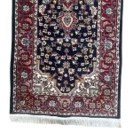 800 x 80cm Navy Persian Heriz Design Long Runner Rug - Image 6