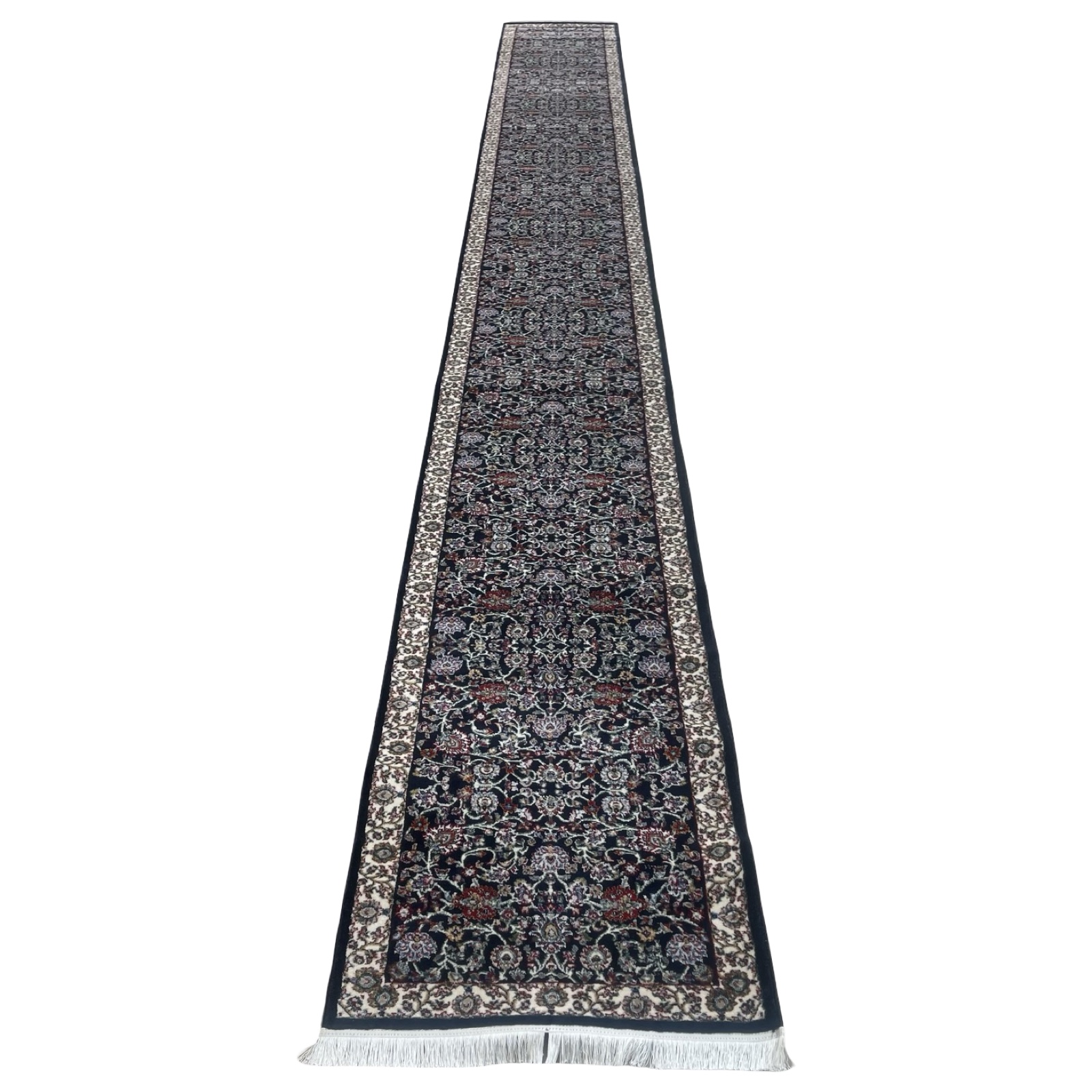 800 x 80cm Navy All Over Style Long Runner Rug