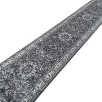 800 x 80cm Grey Persian Hallway Extra Long Runner Rug - Image 3