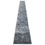 800 x 80cm Light Grey Vintage Design Runner Rug