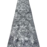 800 x 80cm Light Grey Vintage Design Runner Rug - Image 5