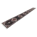 800 x 80cm Navy Kashan Design Long Runner Rug - Image 2
