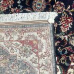 800 x 80cm Navy Kashan Design Long Runner Rug - Image 9
