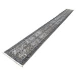 800 x 80cm Beige-Grey Vintage Distressed Long Runner Rug