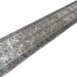 800 x 80cm Beige-Grey Vintage Distressed Long Runner Rug