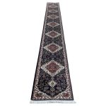 800 x 80cm Navy Kashan Design Long Runner Rug
