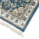 800 x 80cm Blue Floral Medallion Design Long Runner Rug - Image 7