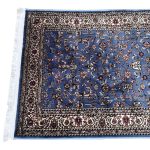 800 x 80cm Blue Oriental Medallion Design Long Runner Rug - Image 7