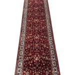 800 x 80cm Red All over Design Long Runner Rug - Image 3