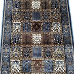 800 x 80cm Blue Bakhtiari Style Long Runner Rug - Image 5