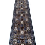 800 x 80cm Blue Bakhtiari Style Long Runner Rug - Image 3