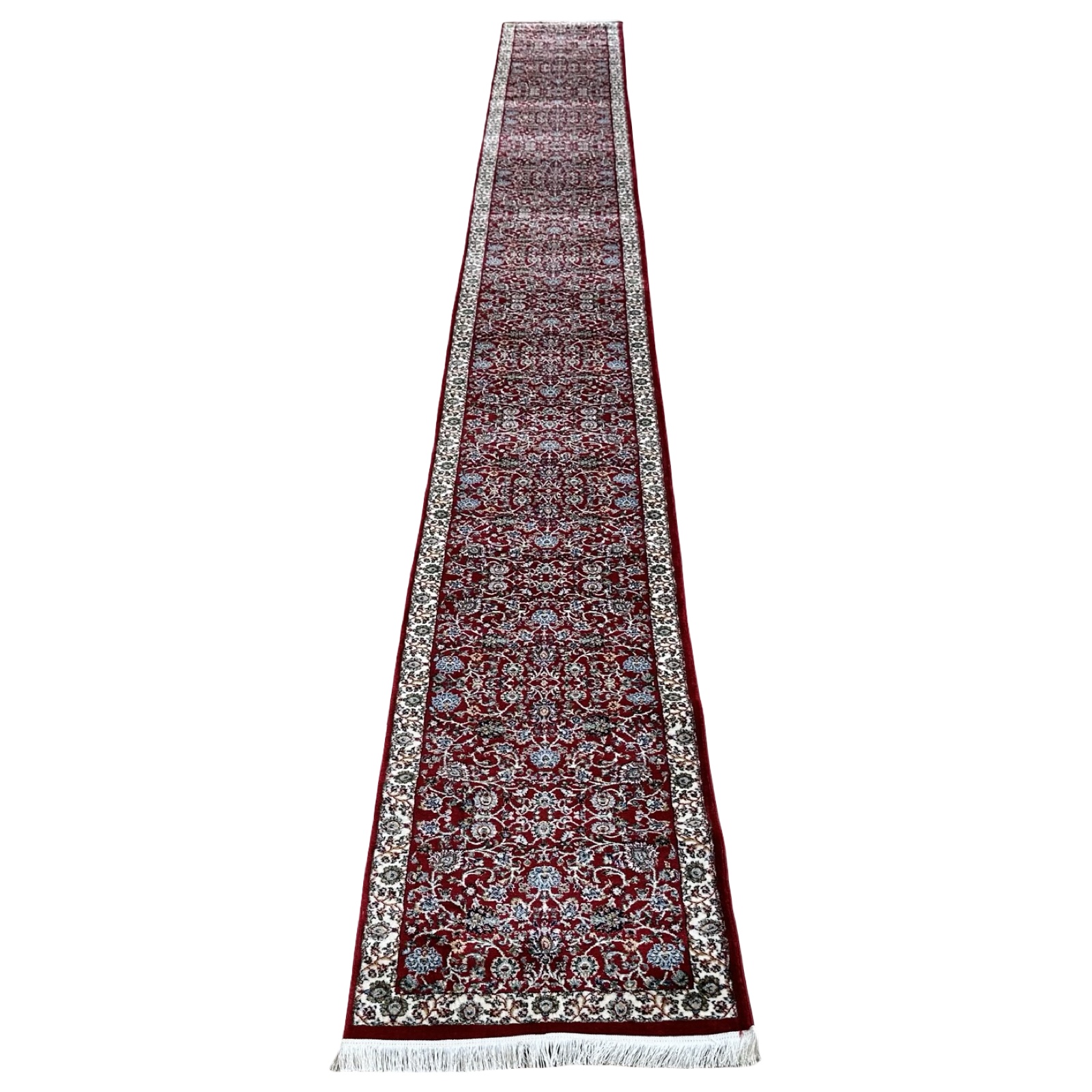 8000 x 800_45 800 x 80cm Red All Over Style Long Runner Rug - Image 1