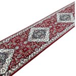 800 x 80cm Cherry Red Kashan Design Long Runner Rug - Image 3