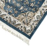 800 x 80cm Teal Blue Persian Isfahan Design Runner Rug - Image 8