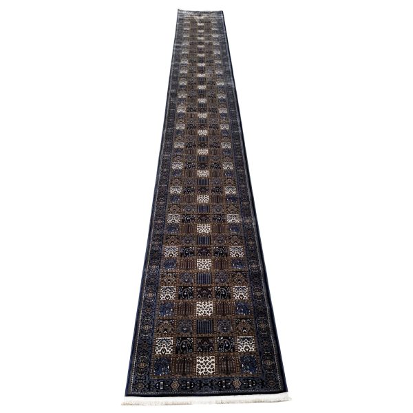 800 x 80cm Navy Bakhtiari Style Long Runner Rug