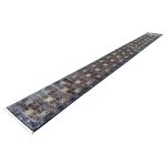 800 x 80cm Navy Bakhtiari Style Long Runner Rug - Image 2