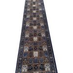 800 x 80cm Navy Bakhtiari Style Long Runner Rug - Image 5