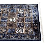 800 x 80cm Navy Bakhtiari Style Long Runner Rug - Image 7
