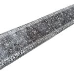 800 x 80cm Grey & Ivory All over Design Runner Rug - Image 5