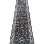800 x 80cm Grey & Ivory All over Design Runner Rug - Image 3