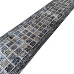 800 x 80cm Grey Bakhtiari Style Long Runner Rug - Image 4