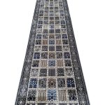 800 x 80cm Grey Bakhtiari Style Long Runner Rug - Image 5