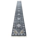 800 x 80cm Grey-Ivory Persian Classic Style Long Runner Rug