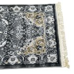 800 x 80cm Grey-Ivory Persian Classic Style Long Runner Rug - Image 8