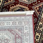 800 x 80cm Red Kazak Geometric Long Runner Rug