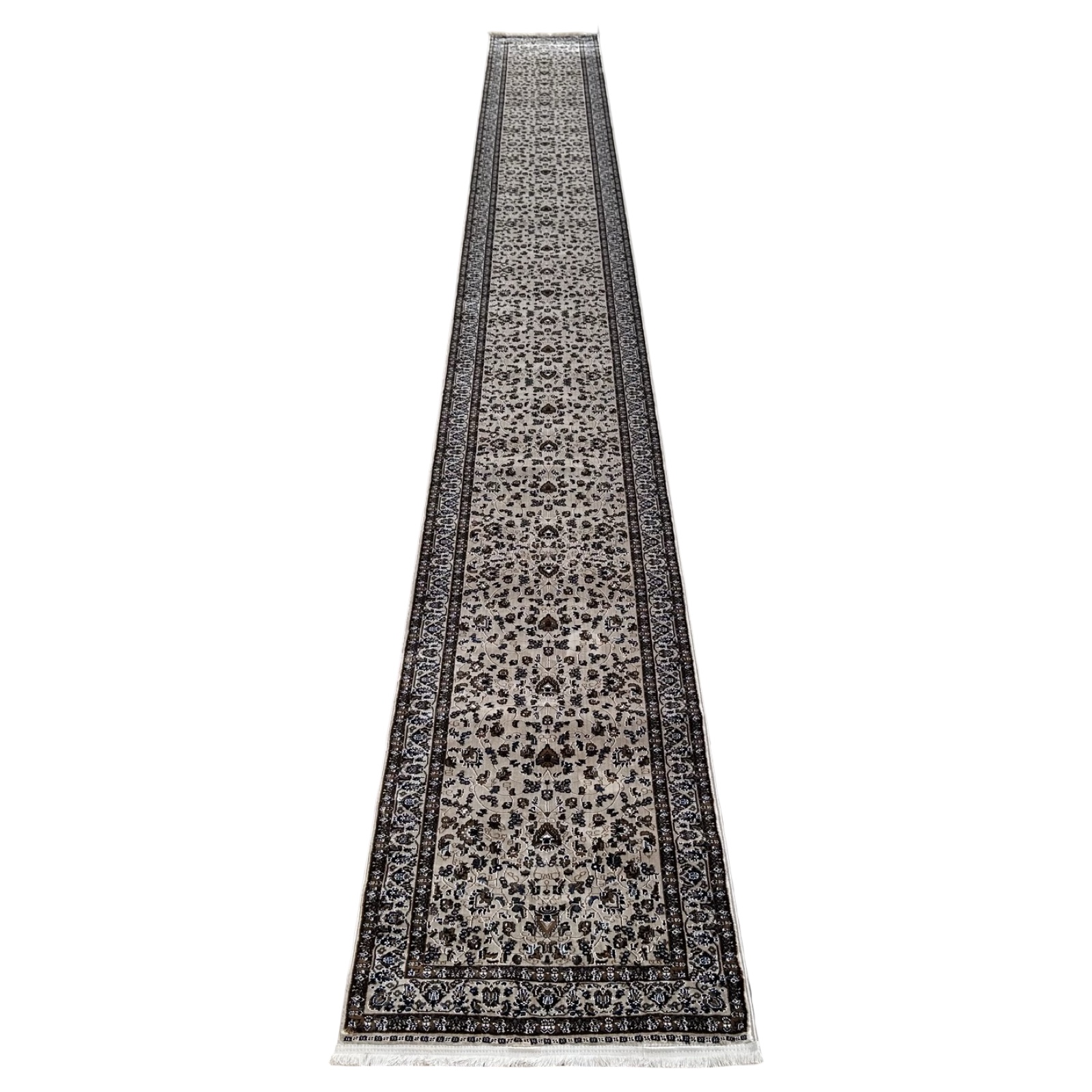 8000 x 800abc_68 800 x 80cm Beige All over Design Long Runner Rug - Image 1