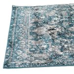 800 x 80cm Turquoise-Grey Vintage Medallion Design Runner Rug - Image 7